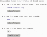 EScrambler - Webmaster Antispam Utility screenshot